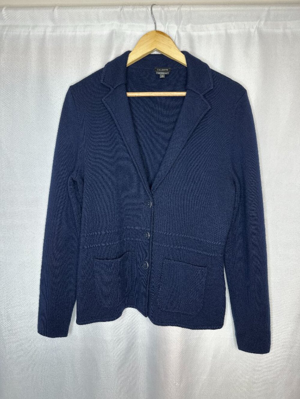 Talbot Merino Wool Unstructured Jacket MEDIUM Preppy Academia Classic Minimalist